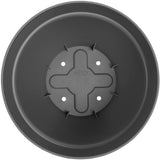 ELHO Lot de 2 pots de fleurs rond avec soucoupes Vibia Campana + Loft - Ř29,8 x H25,8cm + soucoupe Ř21 x H2,8cm - 22 L - Noir