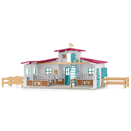 Centre équestre modulable de Lakeside pour chevaux, coffret figurines avec 115 éléments, Schleich 42567 Horse Club