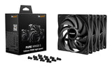 Lot de 3 Ventilateurs de boitier be quiet! Pure Wings 3 Haute Vitesse PWM - 12cm (Noir)
