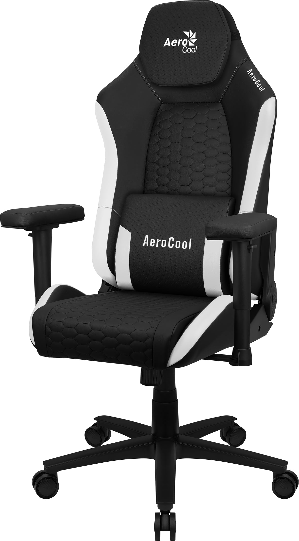 Fauteuil Gamer Aerocool Crown Leatherette (Noir/Blanc)