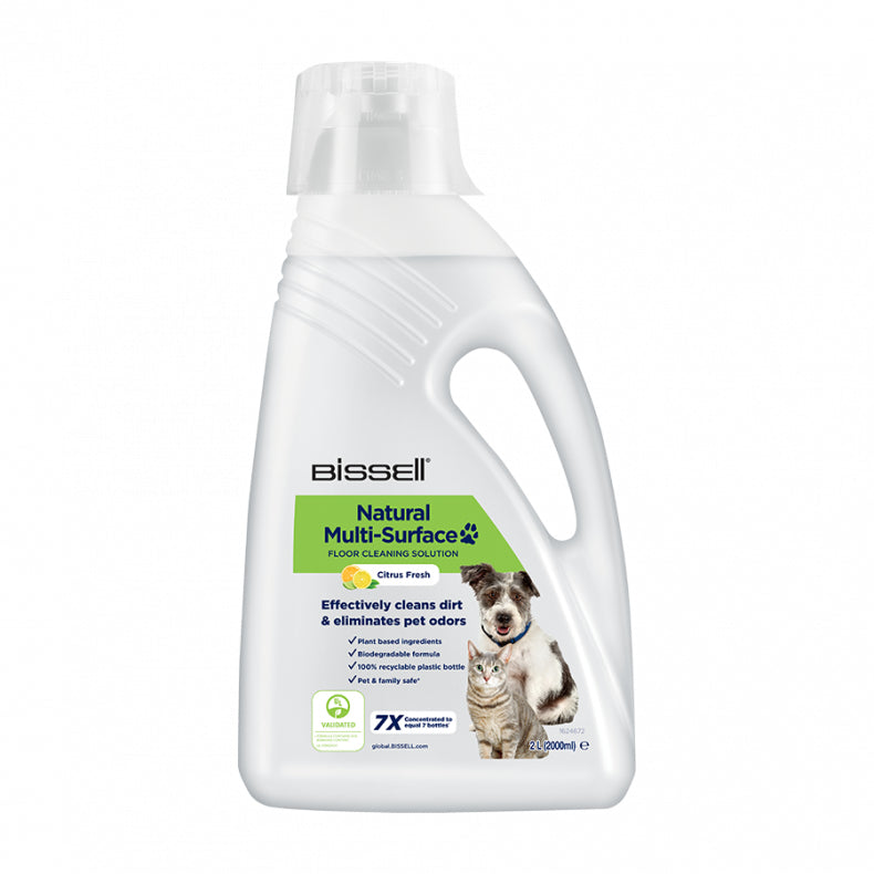 Nettoyant pour sols avec formule Naturelle - BISSELL - B31221 Crosswave - 2L, Spécial Animaux, Nettoyage Multi-Surfaces