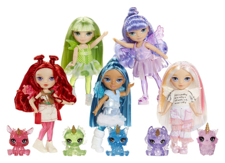 Rainbow High Littles Rainbow Fantasy Fairies Doll- Apple (Red)