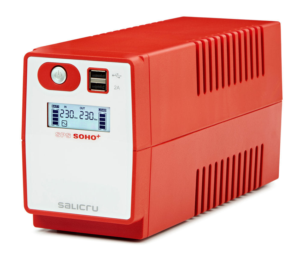 SALICRU Onduleur SPS 850 SOHO + Line-interactive 850VA 2USB 2prises Shuko/FR Pro