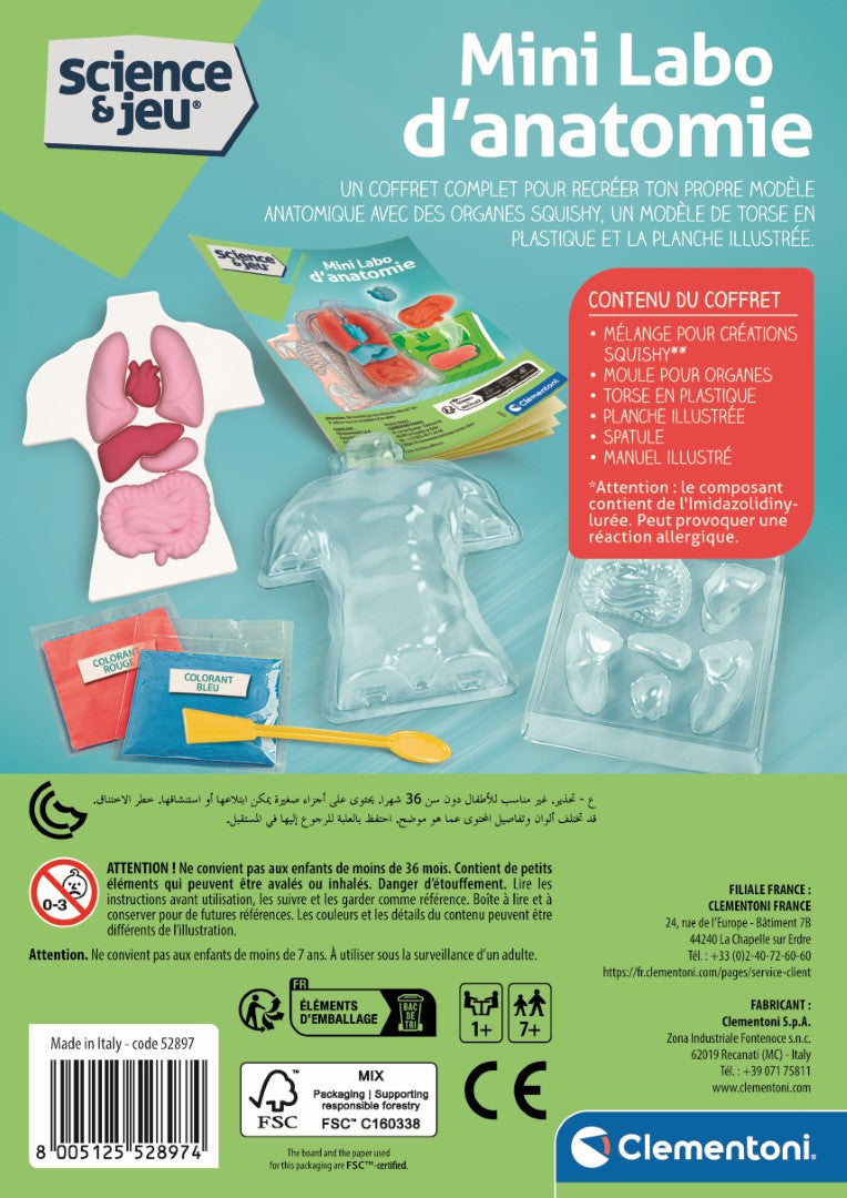 Mini Labo d'anatomie CLEMENTONI