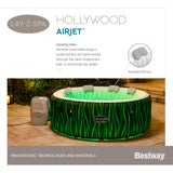 Spa gonflable BESTWAY - Lay-Z-Spa Hollywood - 196 x 66 cm - 4 a 6 places - Rond (Couverture, cartouche, diffuseur, LED...)