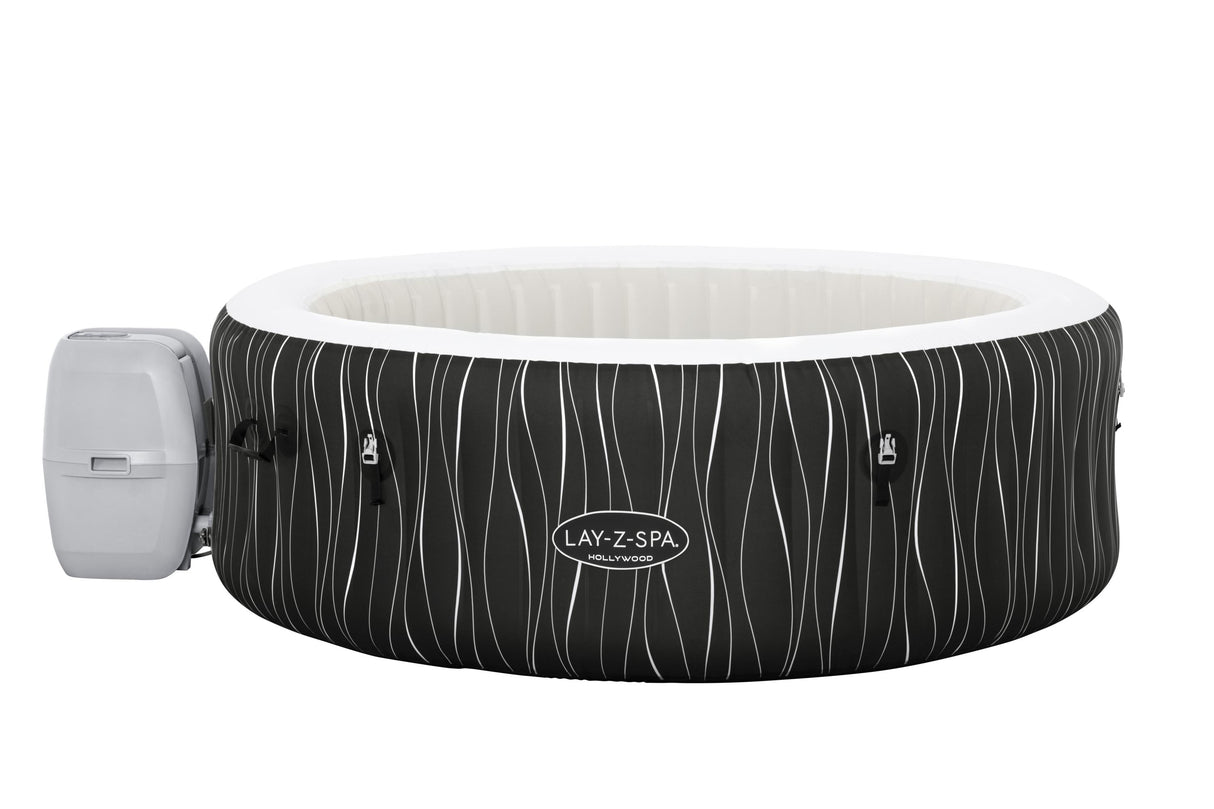 Spa gonflable BESTWAY - Lay-Z-Spa Hollywood - 196 x 66 cm - 4 a 6 places - Rond (Couverture, cartouche, diffuseur, LED...)