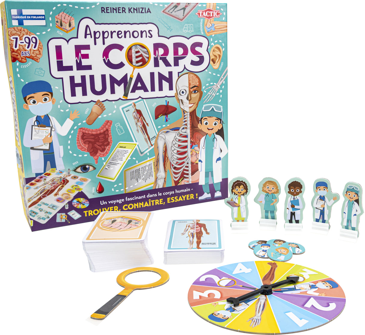 Apprenons le corps humain - Jeu éducatif - TACTIC - 2 joueurs et plus - Des 7 ans