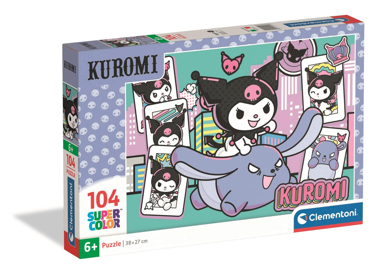 Puzzle 104 pieces - Clementoni - Kuromi - Puzzle Enfant - Des 6 ans - Pieces Super Color
