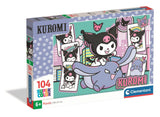 Puzzle 104 pieces - Clementoni - Kuromi - Puzzle Enfant - Des 6 ans - Pieces Super Color