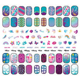 Clementoni - Kit manucure phosphorescents pour enfant - Vernis, faux ongles et autocollants - Des 7 ans