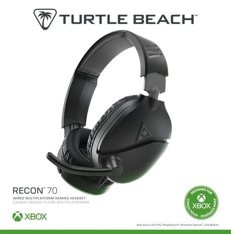 Casque de gaming multi-plateforme - TURTLE BEACH - Recon 70X - Noir