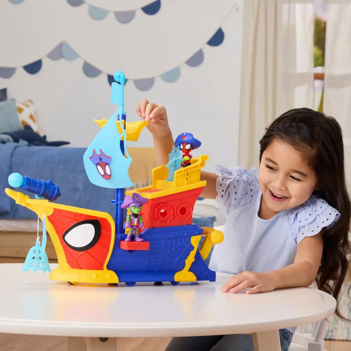 Bateau de pirates Spidey Bulles et toiles Water-Webs, Marvel Spidey et ses Amis Extraordinaires, des 4 ans