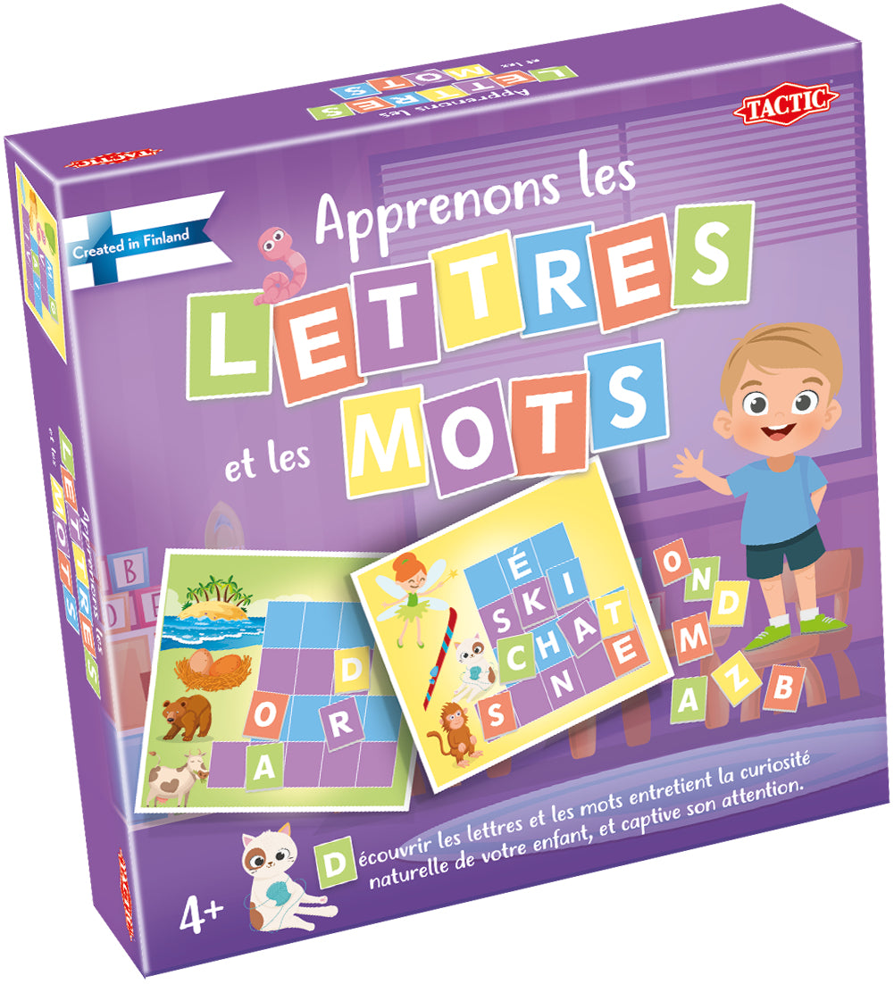 Apprenons les Lettres et les Mots - Jeu éducatif - TACTIC - 2 joueurs et plus - Des 4 ans