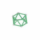 Coffret de construction - GEOMAG - Glow Recycled - 42 pieces - Luminescent - Magnétique - Plastique recyclé