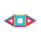 Jeu de construction magnétique - GEOMAG - Glitter Panels Recycled 22 pieces - Paillettes - Écologique - Créatif