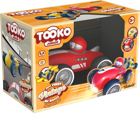Voiture télécommandée TOOKO - Look Vintage - Des 3 ans - Coloris aléatoire : rouge ou jaune - 13 cm