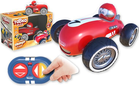 Voiture télécommandée TOOKO - Look Vintage - Des 3 ans - Coloris aléatoire : rouge ou jaune - 13 cm