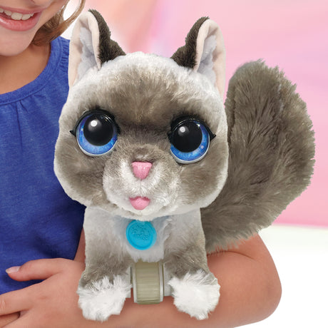 Jouet interactif - FURREAL FRIENDS - Chaton Grand Marcheur 23 cm - Animal interactif avec laisse