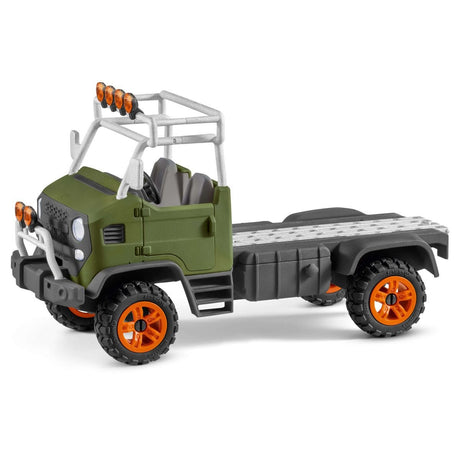 Gros camion de sauvetage d'animaux, coffret de jeu de 45 pieces avec 2 figurines d'animaux, 1 figurine de ranger articulée et des