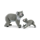 Figurine Maman et Bébé Koala, pour enfants des 3 ans,  13,6 x 5,8 x 19,2 cm -Schleich 42566 WILD LIFE