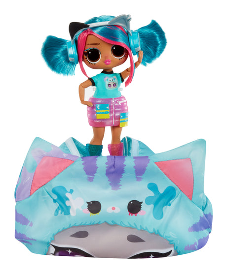 L.O.L. Surprise - Poupée Tweens Costume - Emma Emo - Poupée de 17cm + animal gonflable - Surprise a découvrir