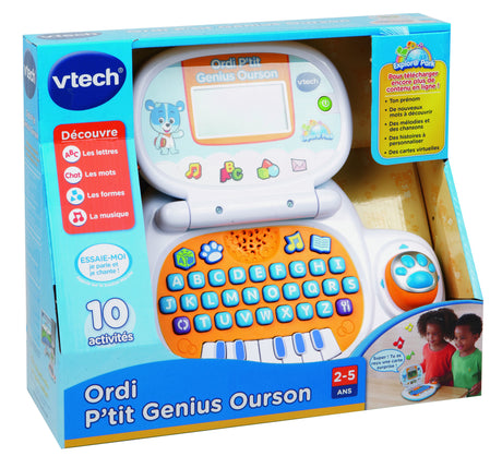 Ordinateur Éducatif Enfant VTECH P'tit Genius Ourson Bleu - Multicolore - Mixte - 24 mois - 2 ans