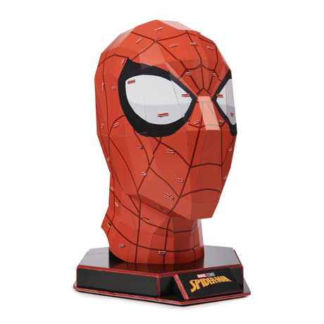 Puzzle 3D Masque Spiderman 82 pieces, Marvel Spiderman inspiré de la saga, Jeu de construction a collectionner, 4D BUILD, Jeu enfant