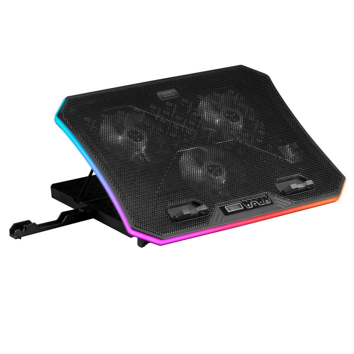 Support ventilé Mars Gaming MNBC6 RGB 19"max (Noir)