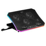 Support ventilé Mars Gaming MNBC6 RGB 19"max (Noir)