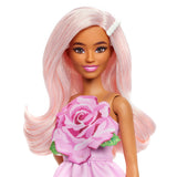 Barbie - Poupée Barbie Fashionistas Robe Sans Bretelle Rose avec accessoires - Barbie - HYT94