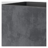 DEROMA Jardiniere Muret Millennium R - 59x25 x H25 cm - Anthracite - A réserve d'eau