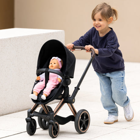 Landau 3-en-1 - COROLLE - Cybex Priam - Pour poupons de 36 a 42 cm - Gris - Des 3 ans