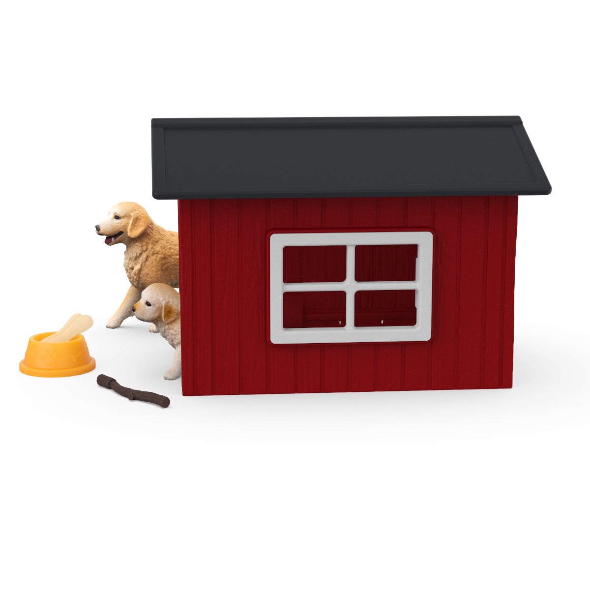 Coffret Niche avec Golden Retriever, SCHLEICH 42722 Farm World, Des 4 ans