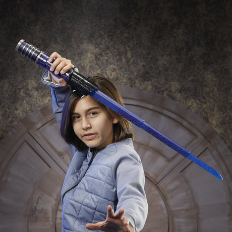 Sabre laser électronique Mandalorien Sabre noir, Star Wars Lightsaber Forge Kyber Core, jouets enfant, des 4 ans