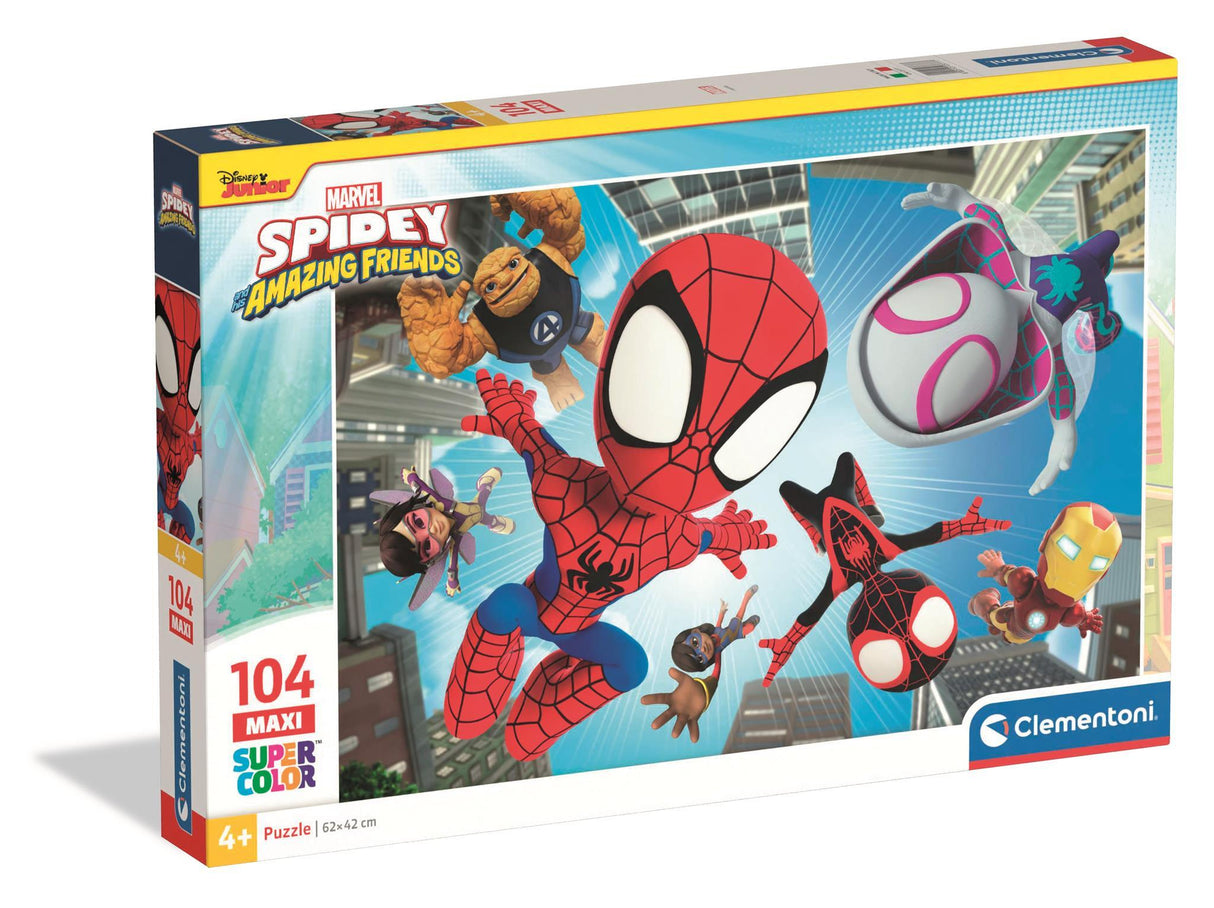 CLEMENTONI - 104 pieces Maxi - Spidey