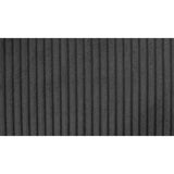 Canapé d'angle convertible réversible NIRVANA 4 a 5 places - Tissu velours côtelé anthracite - Coffre de rangement - L247 x P 183 x