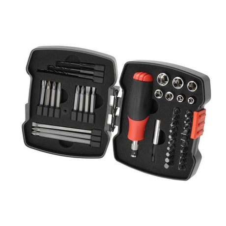 Coffret tournevis a cliquet - BLACK+DECKER - A7175-XJ - 43 pieces - embouts, douilles