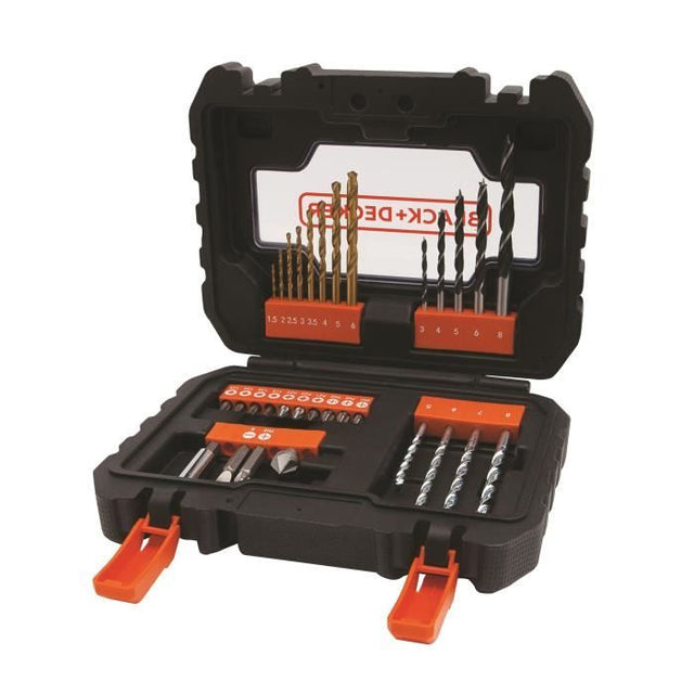Coffret perçage et vissage - BLACK+DECKER - A7233-XJ - 31 accessoires - forets, embouts
