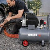 Compresseur d'air - PRODAIR - Prodair50 - 50L - 2CV - 8 bars - Double sortie + détendeur + kit gonflage