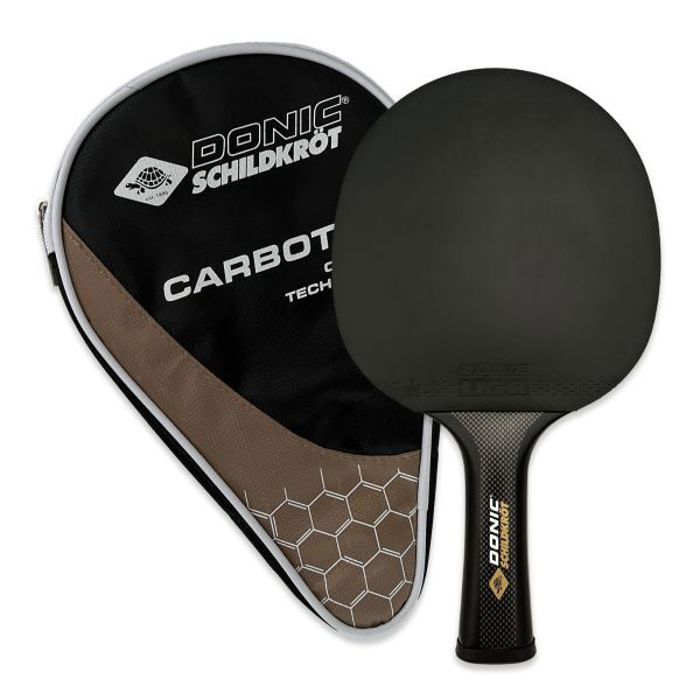 Raquette de Tennis de Table - Schildkröt - 758221 - 100% Carbone - Revetement Liga QRC - Taille Unique