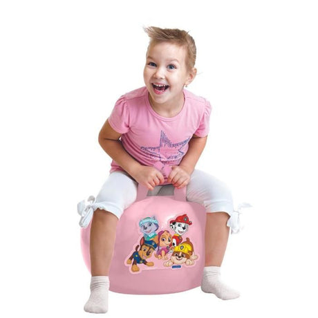 Balle sauteuse Gonflable - Lexibook - Pat'Patrouille - Pompe Manuelle Incluse - Plastique sécurisé et résistant - Rose