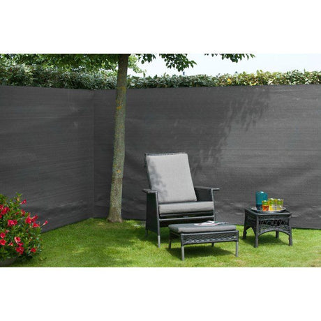 Brise-vue - NATURE - 200 g - 1,2 x 25 m - Anthracite