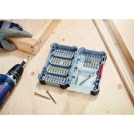 Embout de tournevis - Bosch Professional - 2607017464 - 40 pieces - Acier modifié S2 - Personnalisable