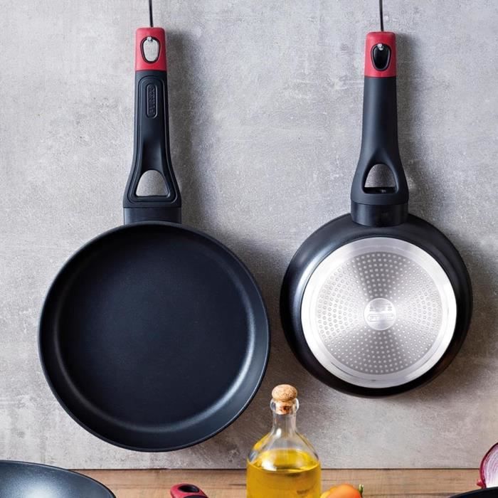 Poele - PYREX - 1455016 - En aluminium forgé - Antiadhésif - 22 cm - Sans PFAS