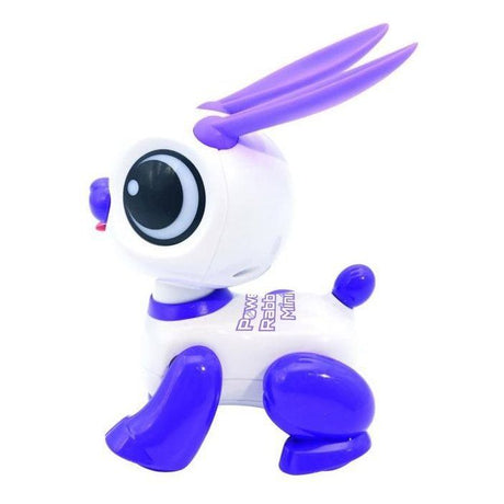 Power Rabbit Mini - Robot lapin avec effets lumineux et sonores, contrôle par claquement de main, répétition