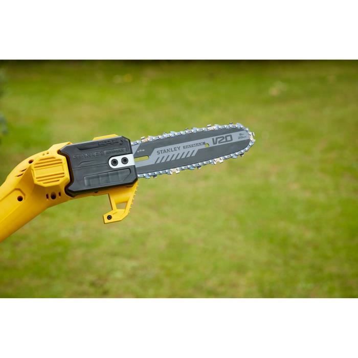 Élagueuse sur perche sans fil - Stanley Fatmax - SFMCPS415B-XJ - 18V - chaîne 20cm - Jusqu'a 4,5m - Sans batterie