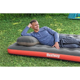 BESTWAY Matelas gonflable camping Pavillo - 2 places Roll & Relax - 203 x 183 x 22 cm - Avec sac de gonflage