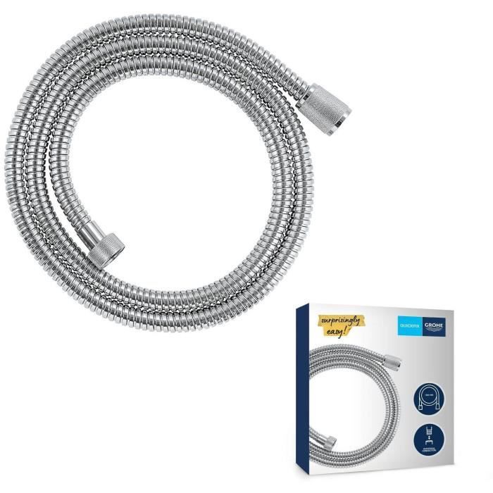 Flexible de douche - GROHE - VitalioFlex - 1,5 m - Métal - Chromé