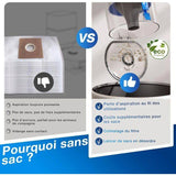 Aspirateur Robot Laveur ECOVACS DEEBOT N20 PLUS, Technologie PureCyclone avec conteneur a poussiere sans consommable, 8000Pa