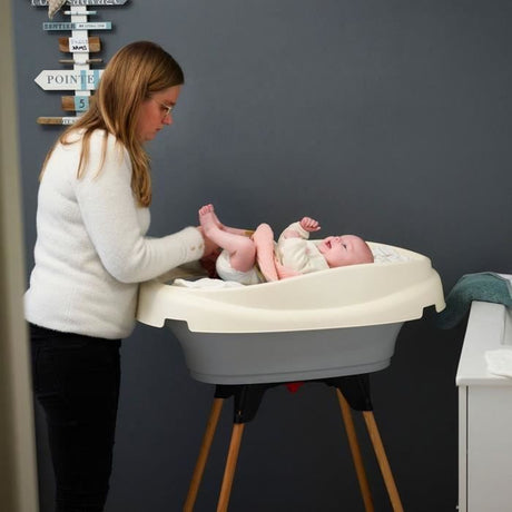 Pack plan a langer et baignoire - THERMOBABY - VASCO - Bleu Océan - 2 en 1